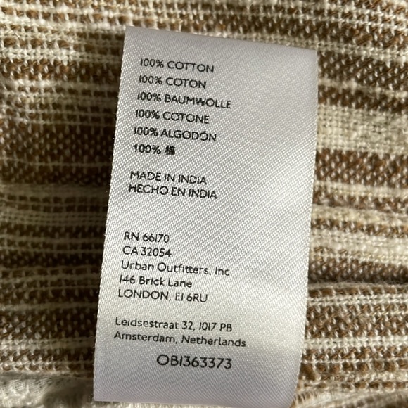 Free People 100% cotton straight leg self fringe hem pants. - Picture 8 of 10